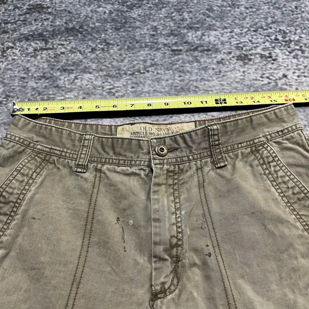 Old Navy Cargo Shorts Mens 31‎ Utility Skater Paratrooper Distressed Vintage Y2K